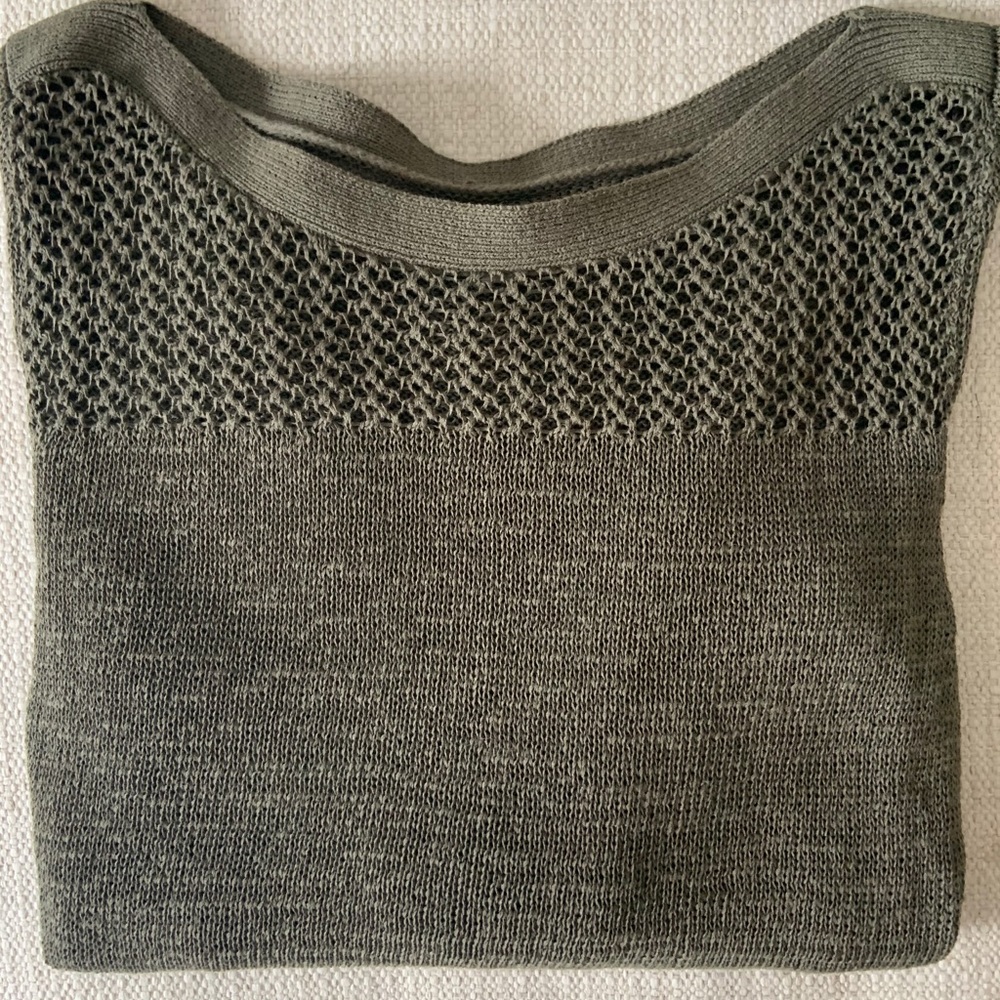 LOFT green sweater